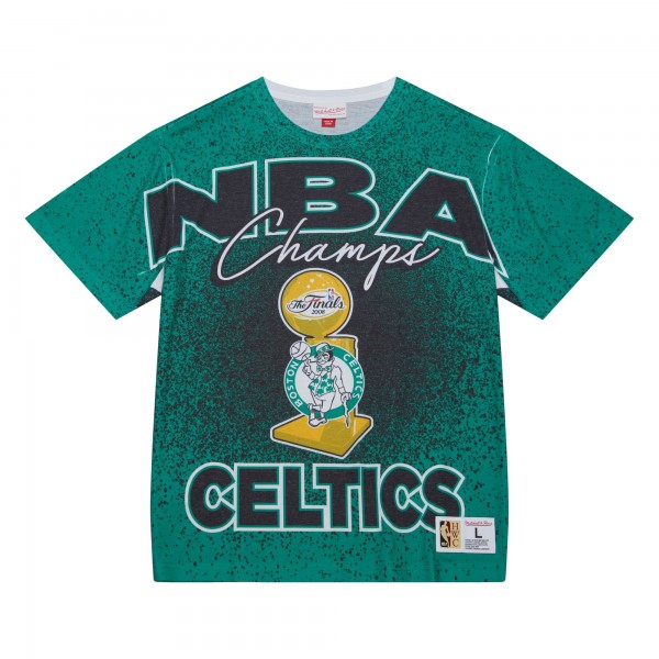 Футболка Boston Celtics Mitchell & Ness Hardwood Classics 2008 NBA Finals Champ City - Kelly Green