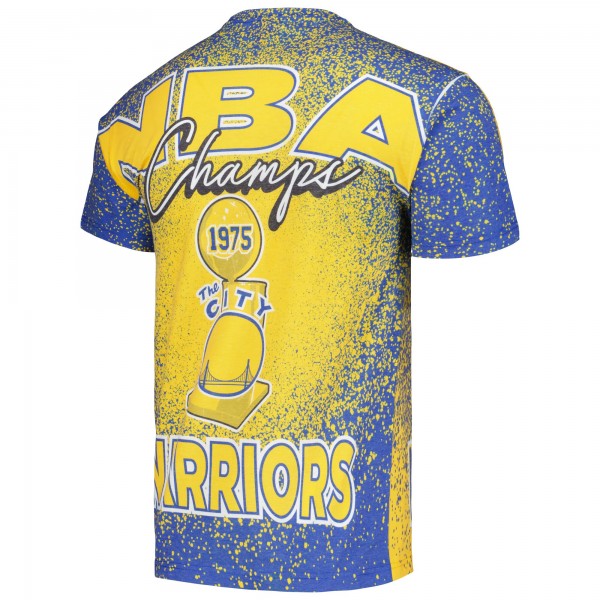 Футболка Golden State Warriors Mitchell & Ness Hardwood Classics 1975 NBA Champions Champ City - Gold