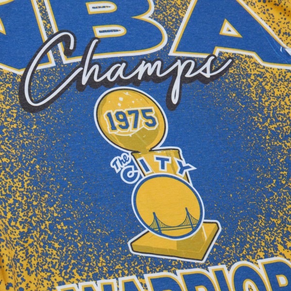 Футболка Golden State Warriors Mitchell & Ness Hardwood Classics 1975 NBA Champions Champ City - Gold