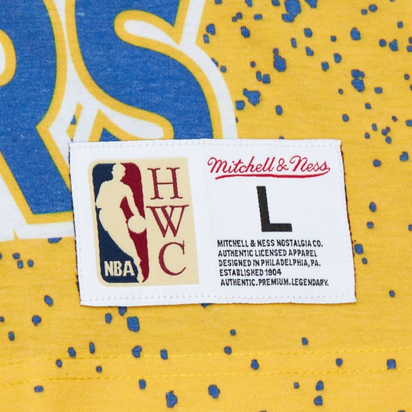 Футболка Golden State Warriors Mitchell & Ness Hardwood Classics 1975 NBA Champions Champ City - Gold