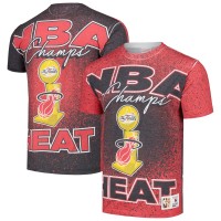 Футболка Miami Heat Mitchell & Ness Hardwood Classics 2006 NBA Champions Champ City - Red