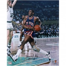 Bernard King New York Knicks Autographed Fanatics Authentic 16 x 20 Driving Vs. Boston Celtics Photograph with HOF 13 Inscription