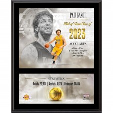 Pau Gasol Los Angeles Lakers Fanatics Authentic 12 x 15 Hardwood Classic Sublimated Player Plaque