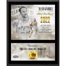 Manu Ginobili San Antonio Spurs Fanatics Authentic 12 x 15 Hardwood Classic Sublimated Plaque