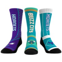 Три пары носков Charlotte Hornets Rock Em Socks Unisex 2023/24 City Edition Ultimate Jersey
