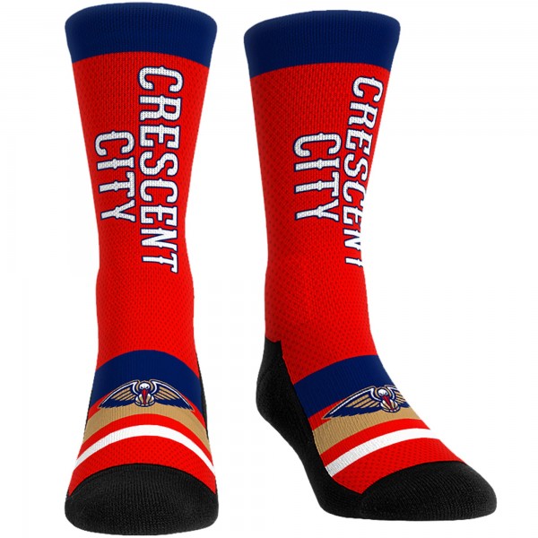 Три пары носков New Orleans Pelicans Rock Em Socks Unisex 2023/24 City Edition Ultimate Jersey