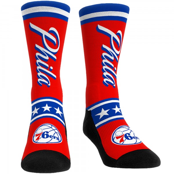 Три пары носков Philadelphia 76ers Rock Em Socks Unisex 2023/24 City Edition Ultimate Jersey