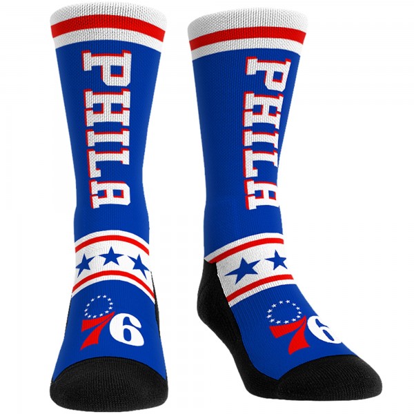 Три пары носков Philadelphia 76ers Rock Em Socks Unisex 2023/24 City Edition Ultimate Jersey