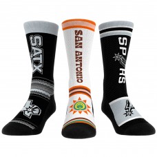 Три пары носков San Antonio Spurs Rock Em Socks Unisex 2023/24 City Edition Ultimate Jersey