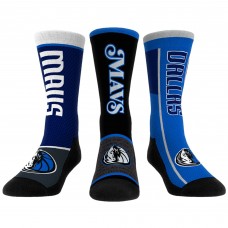 Три пары носков Dallas Mavericks Rock Em Socks Unisex 2023/24 City Edition Ultimate Jersey