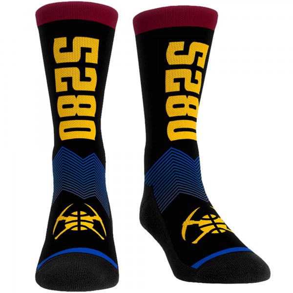 Три пары носков Denver Nuggets Rock Em Socks Unisex 2023/24 City Edition Ultimate Jersey