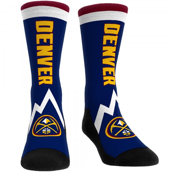 Три пары носков Denver Nuggets Rock Em Socks Unisex 2023/24 City Edition Ultimate Jersey