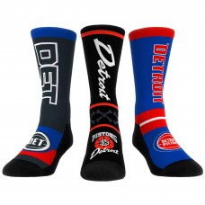 Три пары носков Detroit Pistons Rock Em Socks Unisex 2023/24 City Edition Ultimate Jersey