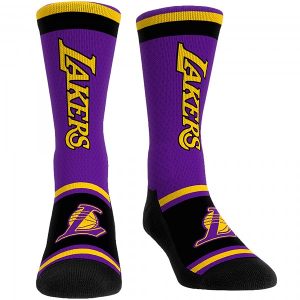 Три пары носков Los Angeles Lakers Rock Em Socks Unisex 2023/24 City Edition Ultimate Jersey