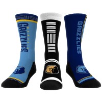 Три пары носков Memphis Grizzlies Rock Em Socks Unisex 2023/24 City Edition Ultimate Jersey