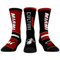 Три пары носков Miami Heat Rock Em Socks Unisex 2023/24 City Edition Ultimate Jersey