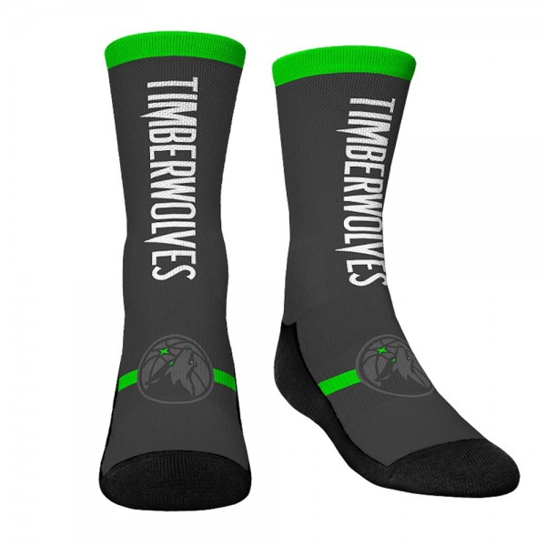 Три пары носков Minnesota Timberwolves Rock Em Socks Youth 2023/24 City Edition Ultimate Jersey