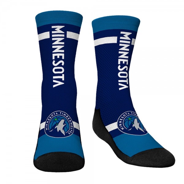 Три пары носков Minnesota Timberwolves Rock Em Socks Youth 2023/24 City Edition Ultimate Jersey
