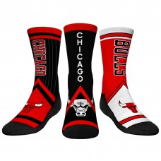 Три пары носков Chicago Bulls Rock Em Socks Youth 2023/24 City Edition Ultimate Jersey