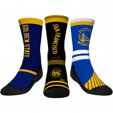 Три пары носков Golden State Warriors Rock Em Socks Youth 2023/24 City Edition Ultimate Jersey