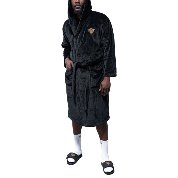 Unisex New York Knicks ISlide Black Fleece Phantom Robe