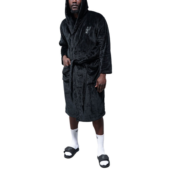 Unisex San Antonio Spurs ISlide Black Fleece Phantom Robe