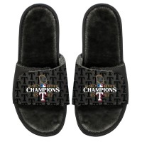 Шлепки Texas Rangers ISlide 2023 World Series Champions Faux Fur - Black