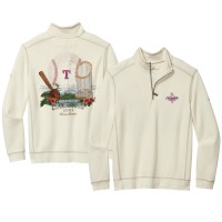 Кофта на короткой молнии Texas Rangers Tommy Bahama 2023 World Series Champions Tobago Bay - White