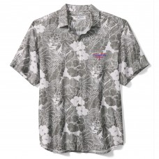 Рубашка с коротким рукавом Texas Rangers Tommy Bahama 2023 World Series Champions Coconut Point Playa Floral Camp IslandZone - Gray