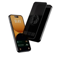 Dallas Mavericks Keyscaper Personalized iPhone Disappearing Logo Glass Screen Protector