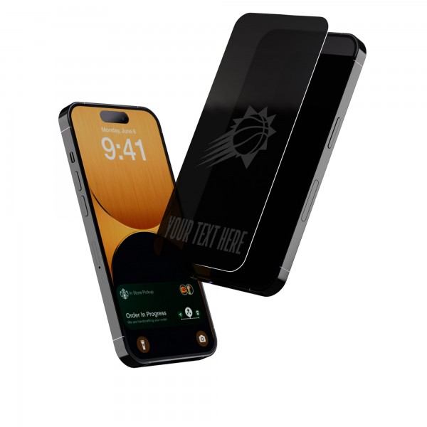 Phoenix Suns Keyscaper Personalized iPhone Disappearing Logo Glass Screen Protector