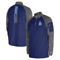 Los Angeles Dodgers New Era Royal Fathers Day Raglan Quarter-Zip Top