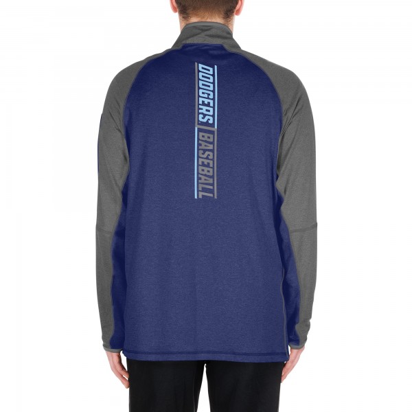 Los Angeles Dodgers New Era Royal Fathers Day Raglan Quarter-Zip Top
