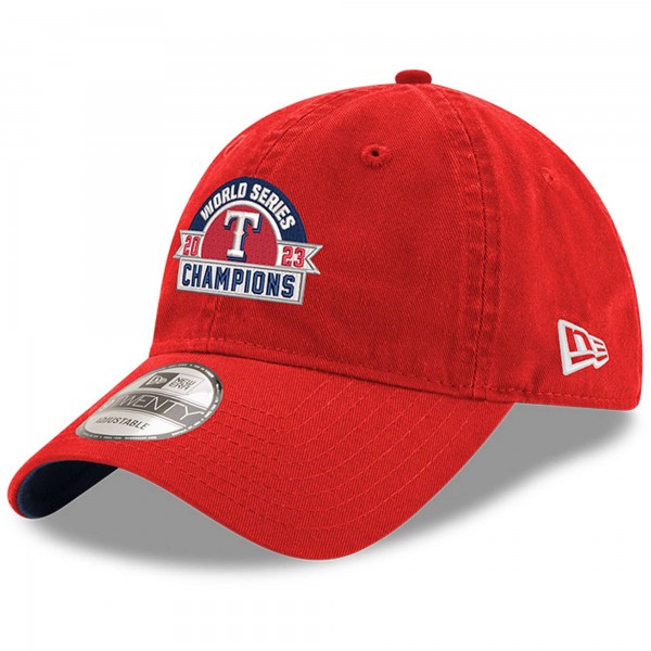 Бейсболка Texas Rangers New Era 2023 World Series Champions Banner 9TWENTY - Red