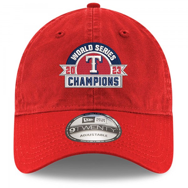 Бейсболка Texas Rangers New Era 2023 World Series Champions Banner 9TWENTY - Red