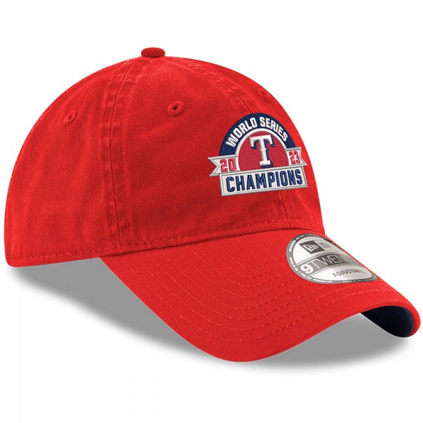 Бейсболка Texas Rangers New Era 2023 World Series Champions Banner 9TWENTY - Red