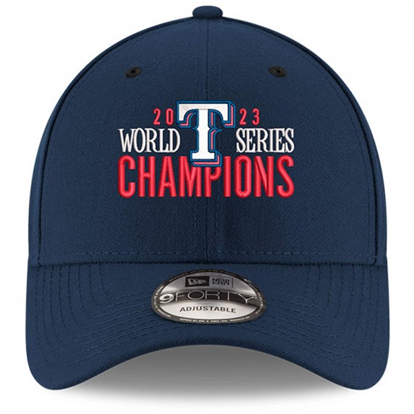 Бейсболка Texas Rangers New Era 2023 World Series Champions Bold 9FORTY - Navy