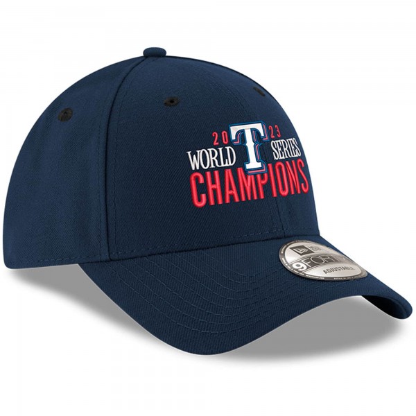 Бейсболка Texas Rangers New Era 2023 World Series Champions Bold 9FORTY - Navy