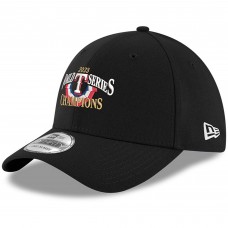 Бейсболка Texas Rangers New Era 2023 World Series Champions Locker Room Replica 39THIRTY - Black