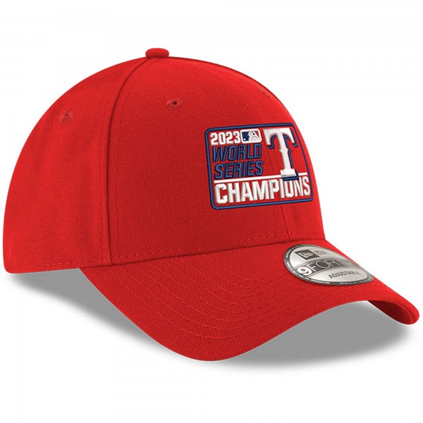 Бейсболка Texas Rangers New Era 2023 World Series Champions Patch 9FORTY - Red