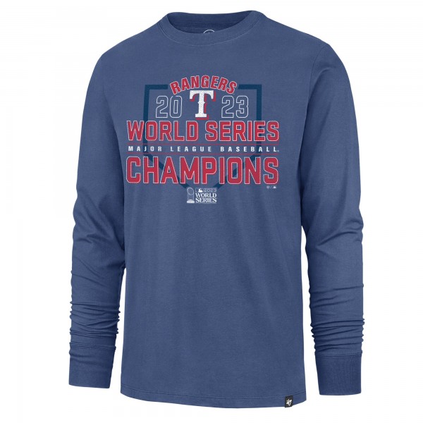 Футболка с длинным рукавом Texas Rangers 47 2023 World Series Champions Playoff Franklin - Royal