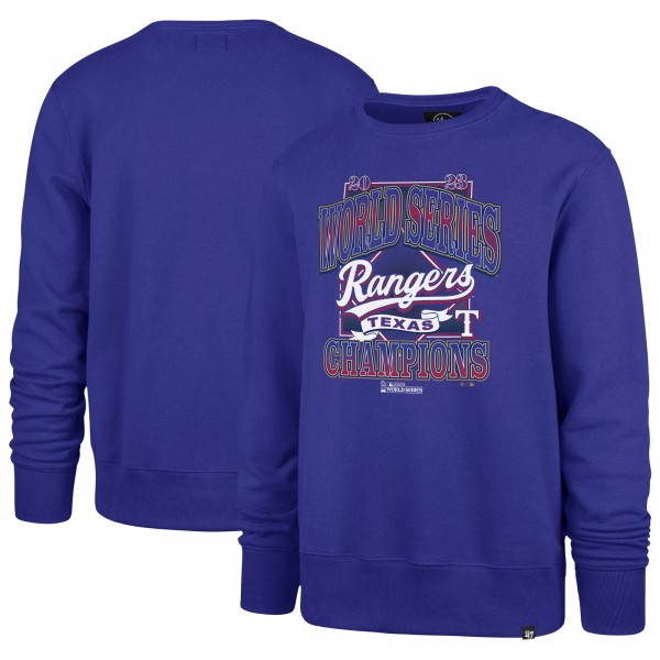 Кофта Texas Rangers 47 2023 World Series Champions Playoff Headline Crew Neck - Royal