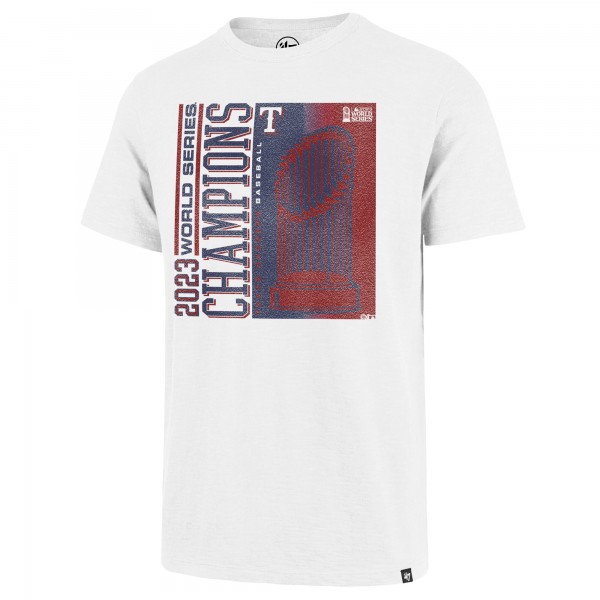 Футболка Texas Rangers 47 2023 World Series Champions Playoff Scrum - White