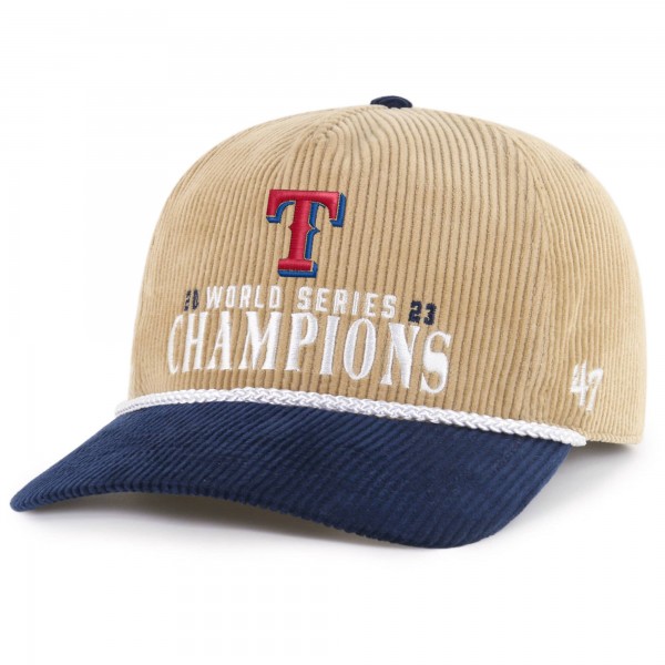 Бейсболка Texas Rangers 47 2023 World Series Champions Cord Hitch - Khaki