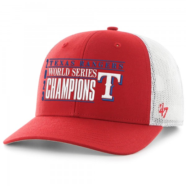 Бейсболка Texas Rangers 47 2023 World Series Champions Trucker - Red