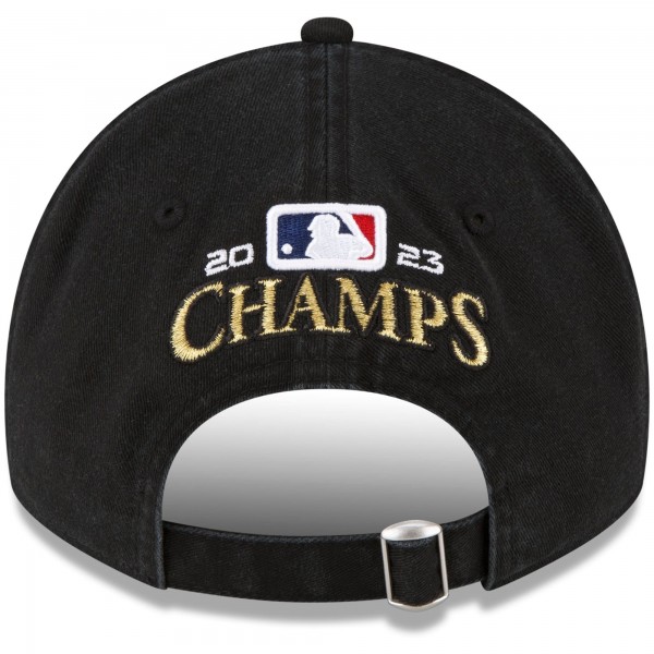 Бейсболка Texas Rangers New Era 2023 World Series Champions Locker Room Replica 9TWENTY - Black