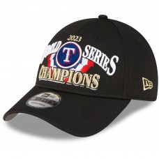 Бейсболка Texas Rangers New Era 2023 World Series Champions Locker Room 9FORTY - Black