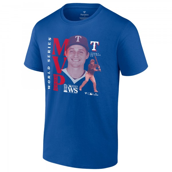Футболка Corey Seager Texas Rangers 2023 World Series Champions MVP - Royal