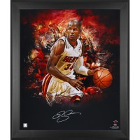 Ray Allen Miami Heat Autographed Fanatics Authentic Framed 20 x 24 In Focus Photograph