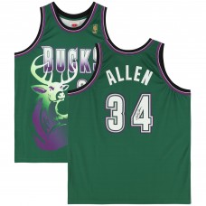 Ray Allen Milwaukee Bucks Autographed Fanatics Authentic Green Mitchell & Ness 1996-1997 Authentic Jersey